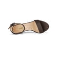 thumbnail image 4 of BLISSFUL STEP Women's Shoes Ankle Strap Block Heel Buckle Open Toe Sandals Coffee 11, 4 of 7