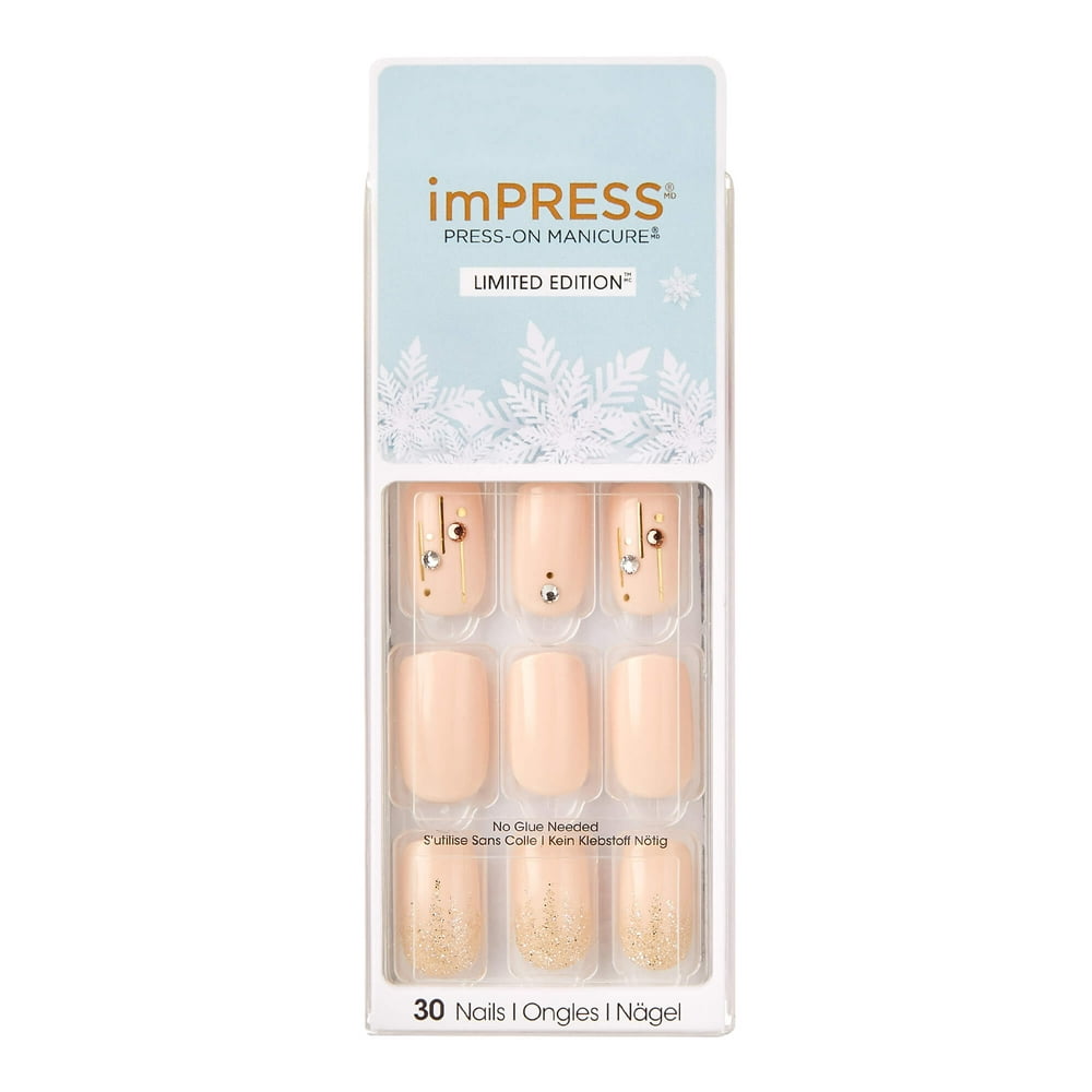 Kiss imPRESS Press-on Manicure Kit Limited Edition Design Nails, Melt
