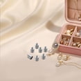 thumbnail image 3 of OUNONA 20Pcs Fashionable Grey Cord End Caps for Jewelry Making Easy Use Stainless Steel, 3 of 6