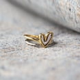 thumbnail image 1 of mtvxesu Rings Fashion Personality Irregular Lady Two-piece Ring Love Ring Set Fashion Personality Ring Female Ring Sale, 1 of 3