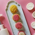 thumbnail image 3 of AOOOWER Cookie Stamps Flower Pattern Mooncake Mold Hand-Pressure Moon Cake Makers DIY Pastry Tool for MidAutumn Festival, 3 of 10