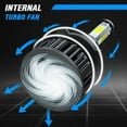 thumbnail image 5 of 4 Sides HB3 9005 High&Low Beam for Chrysler 300 2016 2017 2018 2019 2020 LED Headlight Bulbs 2pcs, 5 of 16