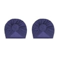 thumbnail image 2 of Minnieouse Hijab interior con nudo de turbante, Cruz étnica, estilo Simple, gorros universales lisos, gorro femenino, adornos para fiesta, azul marino Armada 2piezas Minnieouse CBP379467, 2 of 5