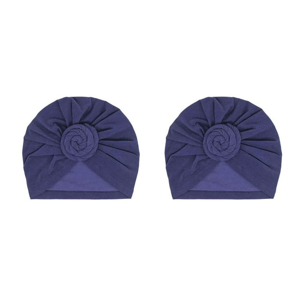 Qarigey Hijab interior con nudo de turbante, Cruz étnica, estilo Simple, gorros universales lisos, gorro femenino, adornos para fiesta, azul marino Armada 2piezas Qarigey CBP379467