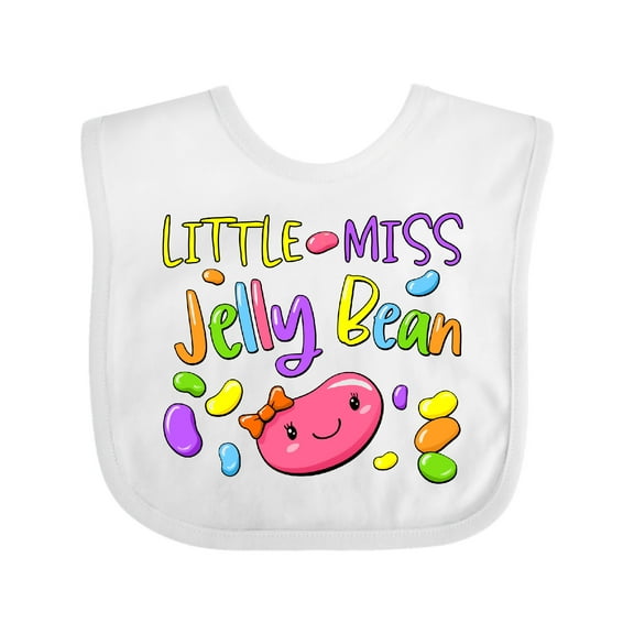 Inktastic Little Miss Jelly Bean Boys or Girls Baby Bib