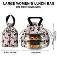 thumbnail image 5 of Scottish Terrier Drawstring Lunch Bag Women - Drawstring Lunch Bag Insulated for Work Office - Stain-Resistant Large Lunchbags for Women with Multi-Pockets, 5 of 6