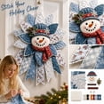thumbnail image 3 of Festive Quilted Christmas Door Hanging DIY Sewing Kit; 3D Padded Patchwork Set for Beginners, Complete Fabric Kit for Front Door, Mantel, Wall, Office Decor, Gift for Craft Lovers,Snowman, 3 of 6
