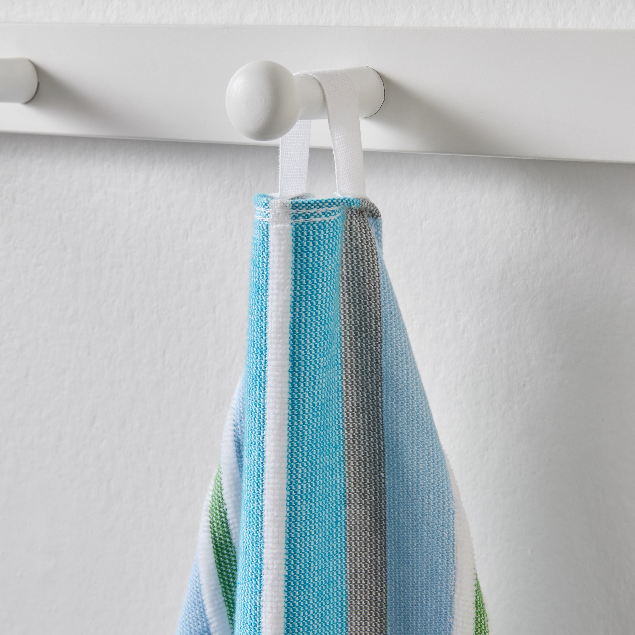Better Homes & Gardens Coastal Tropez Striped Blue & Gray Cotton-Blend Beach Towel