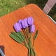 thumbnail image 3 of tulipanes individuales tejidos a mano, regalo romántico de San Valentín para esposa, flores de tulipán para entrega el día de la madre, 3 of 6
