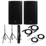 Mackie Thump12A 12-Inch Powered Loudspeaker (2-Pk) w/ Speaker Stands and Cables