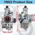 thumbnail image 3 of Carburador VM22 26 mm con filtro de aire para Pit Dirt Bike 110-140, 3 of 8