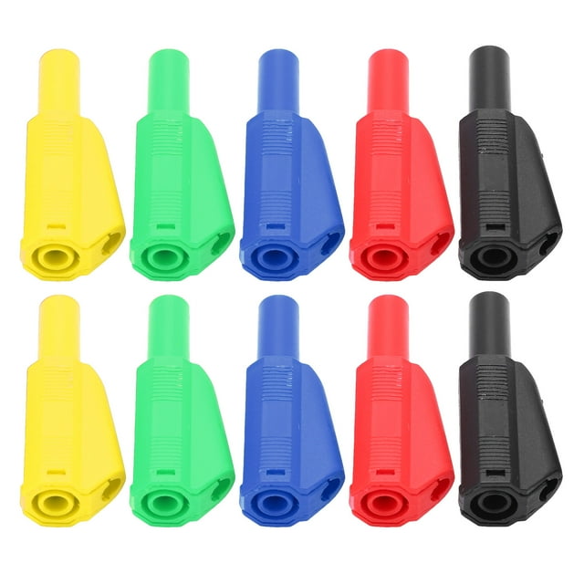 Prise Banane, Connecteur Banane Cuivre Abs+rouge Connexion Rapide 2Set pour l'Électronique
