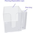 thumbnail image 6 of YeeBeny Cup Holder with Marker Slot, Acrylic Party Cup Organizer Storage Party Cup Dispenser Cup Mark Your Cup, Single Cup Dispenser, Disposable Cup Dispenser, Perfect for Any Occasion, 6 of 9
