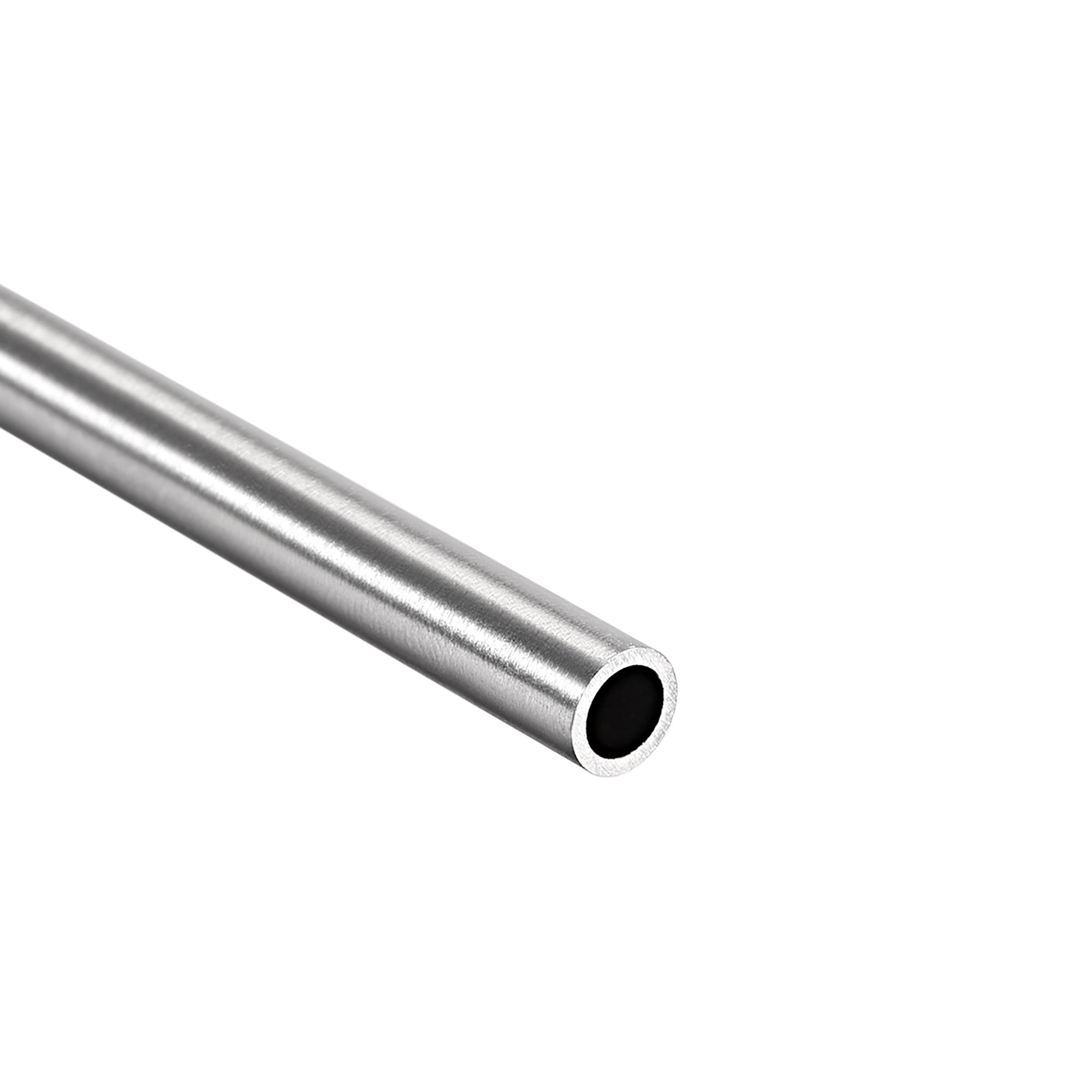 Round Stainless Steel Tube 304 6 mm OD 0.4 mm Wall Thickness 250 mm Length Seamless Straight Pipe Tube 