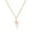 Rose, variant on Bling Jewelry Womens Minimalist Lightning Bolt Pendant Necklace with CZ Gold Plated Silver