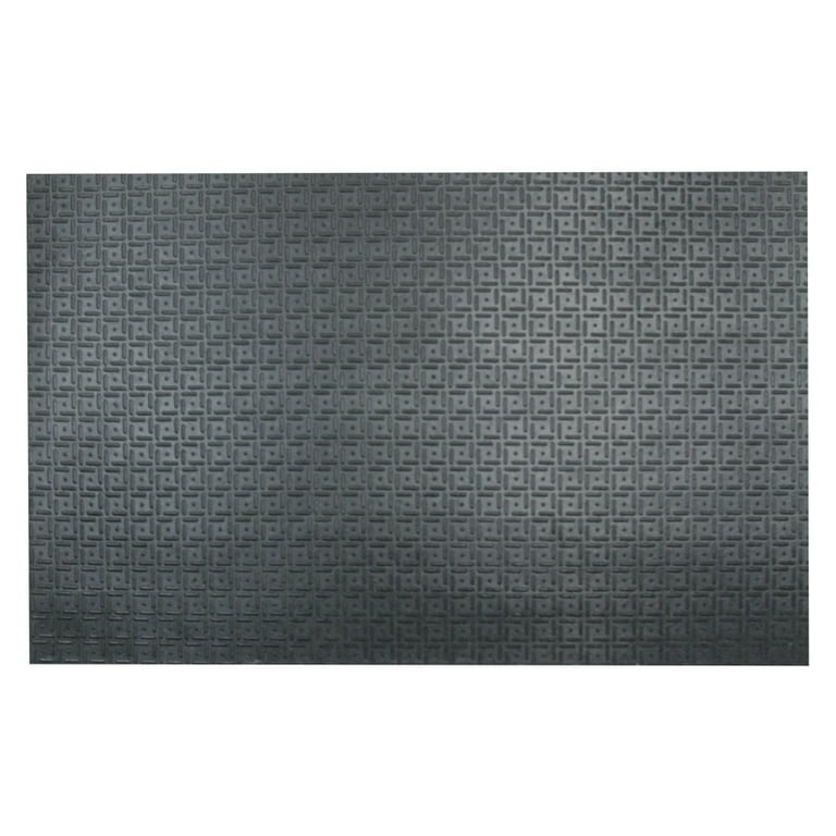 Rubber-Cal Tuff-n-Lastic Rubber Runner Mat - 1/8 in x 48 in x 6 ft Rolled  Rubber Flooring - Black