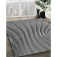 thumbnail image 3 of Ahgly Company Machine Washable Indoor Round Transitional Ash Gray Area Rugs, 7' Round, 3 of 7