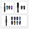 thumbnail image 4 of wqlpp-Cat Eye Magnet for Nails 9PCS Magnet Nail Tool for Cat Eye Gel Nail Polish Multi-Function Double-Head Mangtic Stick for 9D Strip Galaxy Cat Eye Nail Art Design DIY Home Manicure, 4 of 4