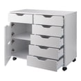 thumbnail image 3 of Winsome Halifax 6-Drawer Multi-Storage Mobile Cabinet 10632, White Finish, 3 of 4