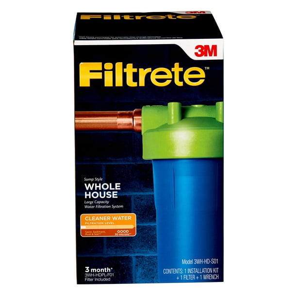 Filtrete Large Capacity Whole House Filtration System, 3WHHDS01