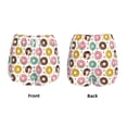 thumbnail image 5 of Xecao's Colorful Donuts for a double-layer running short for women, perfect for gym, tennis, and more, featuring a convenient pocket., 5 of 9
