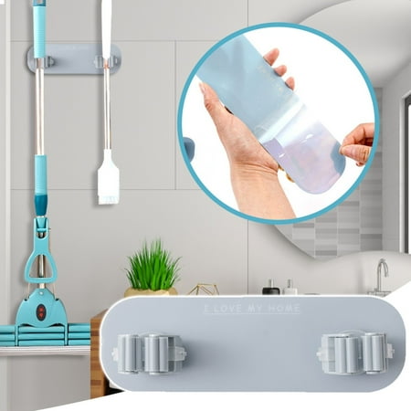 

TAKTUK Hooks For Hanging Tools Mop Holder Wall Mount Self Adhesive Mop Holder For Home Kitchen Organization And Storage Accessories Clearance Items