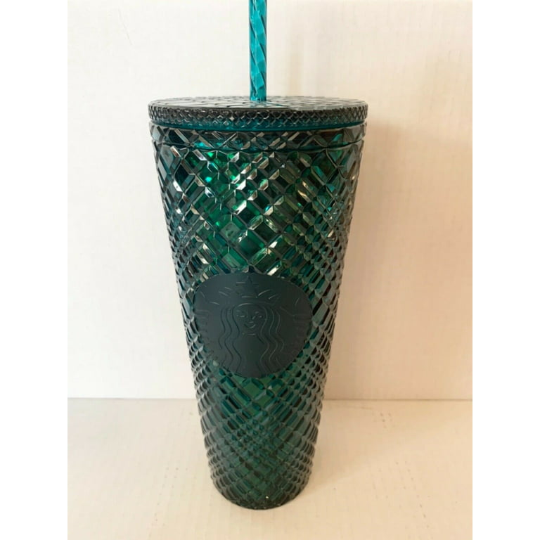 Starbucks 2019 Holiday Season Mercury Glitter Green Plastic  Cold Cup Tumbler - 24oz: Tumblers & Water Glasses