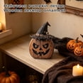 thumbnail image 3 of Vintage Halloween Decor 4 Inch Spooky Ghost Indoor Table Decoration Rustic Fall Home Decor for Shelf Desktop Display, 1 Pack, 3 of 4