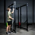 thumbnail image 4 of Rack Mounted  Barbell Storage Hanging USA Made Steel Barbell Holder for 3x3 Uprights with 5/8 Holes Vertical Squat Rack Attachment, 4 of 7