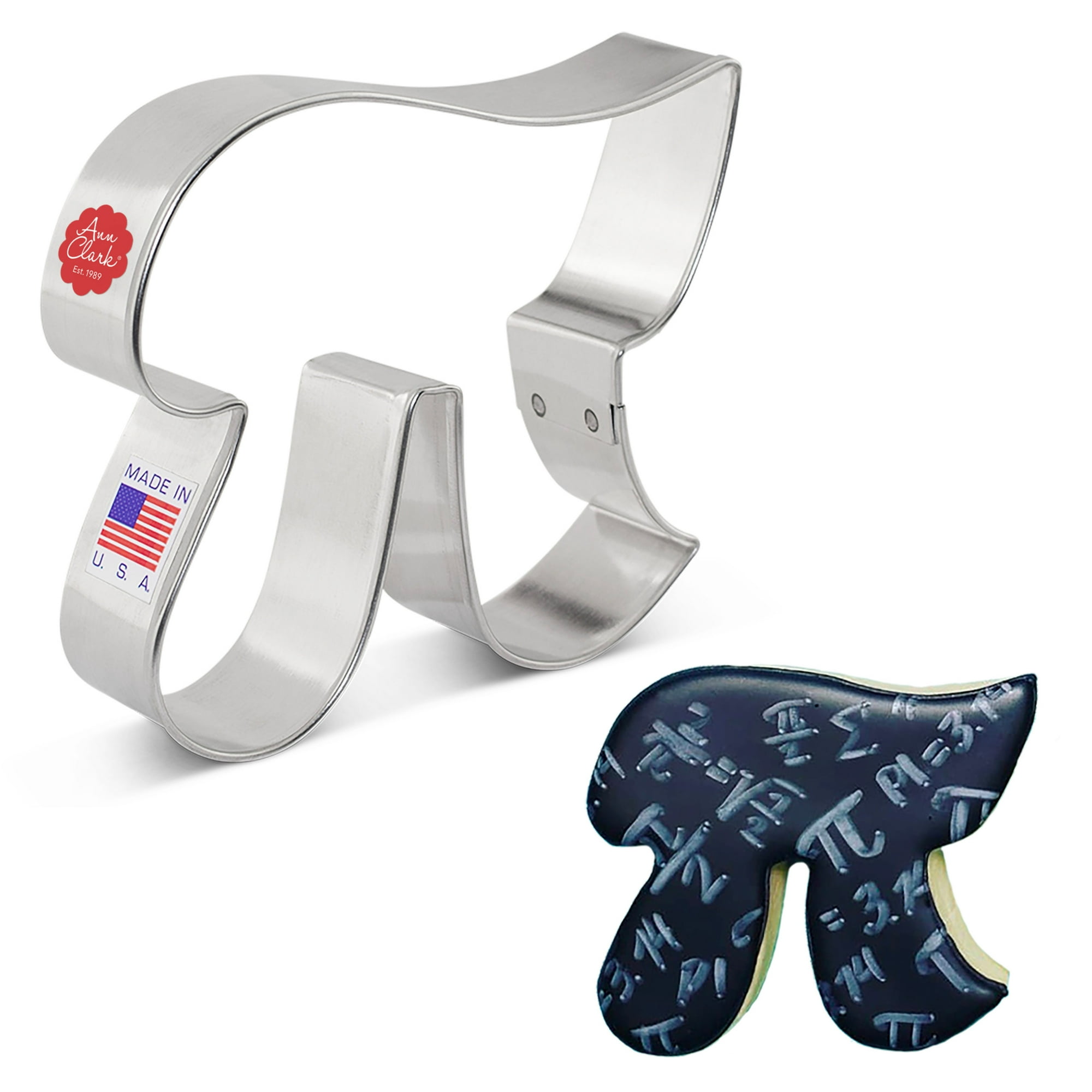 Ann Clark Pi Symbol Cookie Cutter 3.75", Made in USA