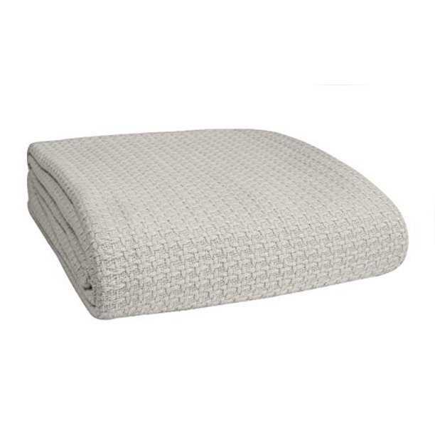BELIZZI HOME 100 Cotton Bed Blanket, Breathable Bed Blanket Twin Size, Cotton Thermal Blankets