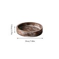 thumbnail image 3 of Cadancy Wooden Tray Round Decorative Bowl Candle Holder Plate Organizer Vanity Dresser Tabletop Display Platter Centerpiece Rustic Farmhouse Home Kitchen Dining Decor, 3 of 7