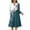 Blue, variant on Fall Dresses for Women 2025 Casual Long Sleeve Sundresses Soft V Neck Cotton Dresses Beige XL