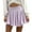 Purple, variant on IROINNID Women's Fashion Ins Wind Daisy Natural Skirt Pleated Skirt Mid Elastic Waist Mid Solid Color Skirt