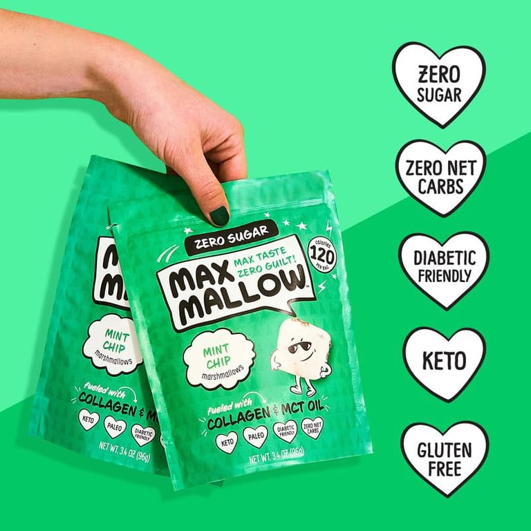 Know Brainer, Vegan Marshmallows, Keto, 6 Pack, Sugar-Free Snacks
