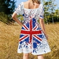 thumbnail image 4 of UK Union Jack Splash Colors Flag Sleeveless Dress elegant dresses for women beach dress, 4 of 7