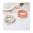 thumbnail image 2 of 6 Juegos Pulseras Bohemias Apilables De Cuentas Para Mujer colores, 2 of 5