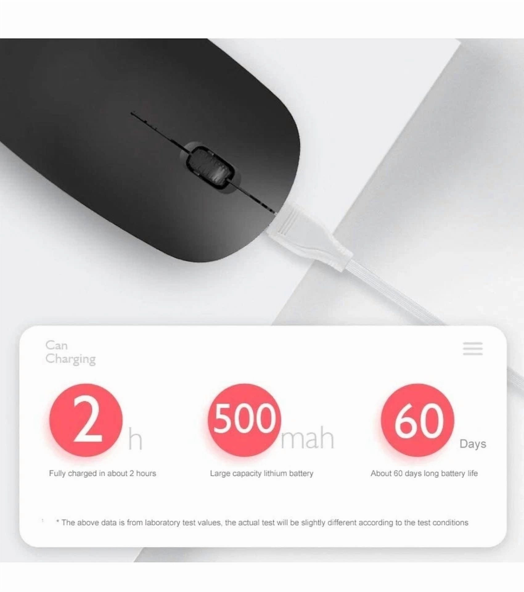 CIRCLE- M108 Mute Wireless Abs 2.4Ghz Rechargeable Pc Mouse Gaming Mouse Computer Easy
