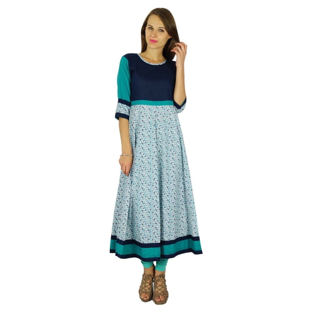 Phagun Kurti Ethnique Indien Coton Designer Bollywood Tunique Robe Kurta pour Femmes