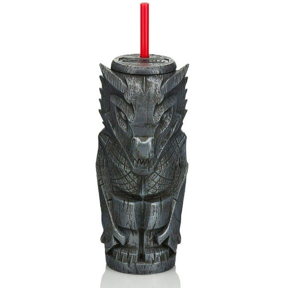Vaso Geeki Tikis Drogon de Juego de Tronos | Vaso oficial de plástico estilo Tiki coleccionable con tapa, capacidad para 23 onzas