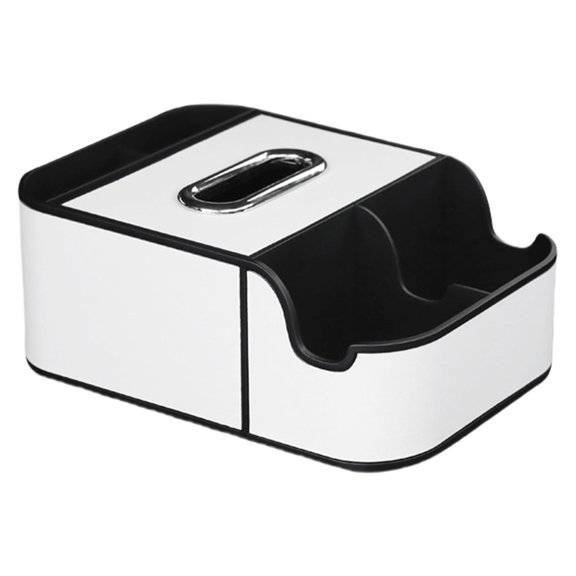 Center Console Leather Tray Car Seat Organizers Car Armrest Extra Storage Box Car Interior Storage Box with Phone Slot