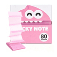 thumbnail image 3 of Transparent Glitter Sticky Notes 80 Sheets, Pull Out Self Adhesive Memo Pads, 3.1X3.1 Inch See Through Note For Planner & Notebook Marking (Peach), 3 of 5