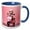 Blue/White, variant on 3drose, Cute Kitten on a Motor Scooter with Helmet, 11oz Two-tone Yellow Mug