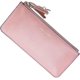 thumbnail image 1 of Bolso de herramientas para mujer, bolso de mano brillante y dulce de Pu, bolso tipo cartera largo ultrafino (rosa), Fsus0074, 1 of 5