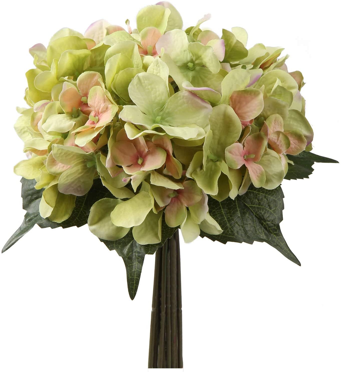 9 Heads Silk Artificial Flowers Bridal Wedding Bouquet Hydrangea Home Decor UK 