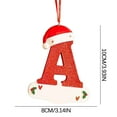 thumbnail image 3 of Christmas Little Red Hat Letter Pendant DIY Writable Name 26 Letter Pendant, 3 of 3