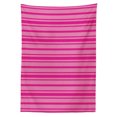 thumbnail image 3 of Ambesonne Hot Pink Tablecloth Rectangular Table Cover, Stripes Geometrical, 60"x84", Pink Hot Pink, 3 of 4
