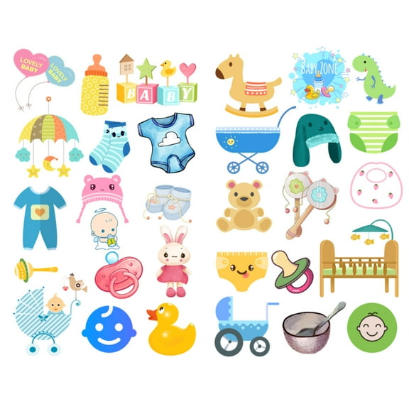 Kids Baby Child Products Aesthetic Sticker Pre-cut Cute Diary Travel Paper Journal Stickers Scrapbooking Stationery Sticker Flakes Art Supplies