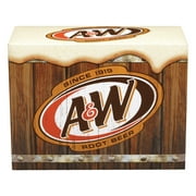 A&W Root Beer Soda Pop, 12 fl oz, 12 Pack Cans