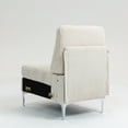 thumbnail image 6 of Modular Sectional Sofa, Armless Seat, Single Accent Chair, Beige Corduroy Fabric, Versatile Seating Arrangements, 6 of 11